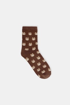 Коричневые носки с принтом для мальчика К 9588/37 ФВ носки Crockid