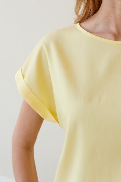 Жёлтая блузка с короткими рукавами Lona(фото2)