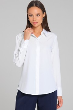Белая женская рубашка с длинным рукавом Priz