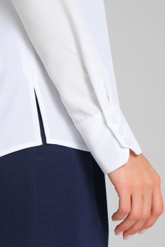 Белая женская рубашка с длинным рукавом Priz(фото4)
