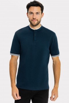 Синяя мужская футболка-поло 22/3024Ц-2 Mark Formelle men