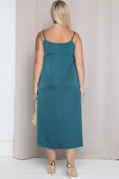 Зелёное платье-комбинация Agata(фото3)