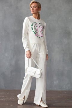 Белый спортивный костюм Happychoice