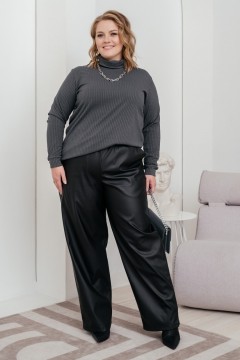 Чёрные женские брюки 66 размера Jetty-plus(фото3)