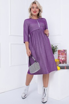 Фиолетовое платье с карманами Bellovera(фото2)