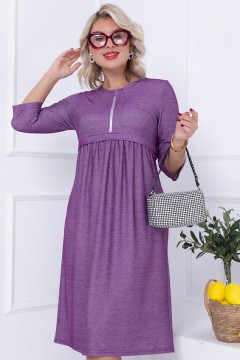 Фиолетовое платье с карманами Bellovera