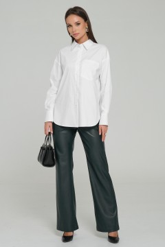 Белая рубашка с длинными рукавами Priz(фото2)