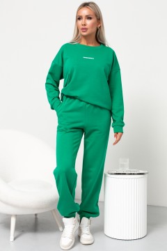 Стильный зелёный костюм Асель №1 Valentina(фото2)