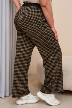 Бежевые брюки с принтом Intikoma(фото4)