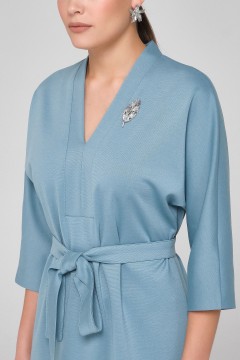 Голубое платье с цельнокроеным рукавом Priz(фото3)