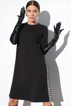 Чёрное короткое платье 52 размера Charutti