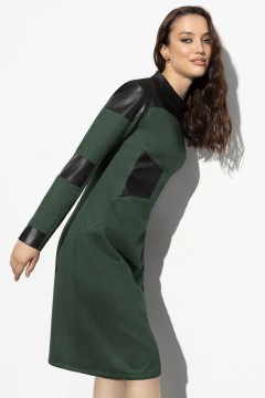 Зелёное платье с разрезом Charutti(фото2)