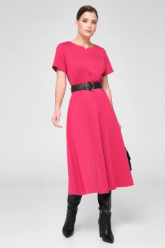 Розовое платье с коротким рукавом Priz(фото2)