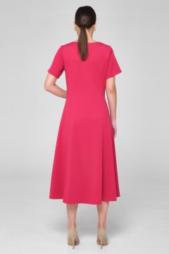 Розовое платье с коротким рукавом Priz(фото4)