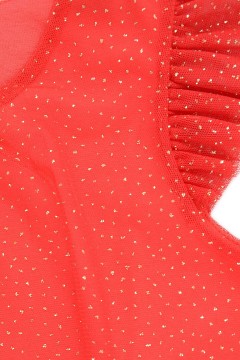 Удобное платье для девочки К 5838/насыщенно-красный платье Crockid(фото2)
