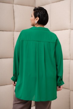 Зелёная рубашка с пуговицами Jetty-plus(фото3)