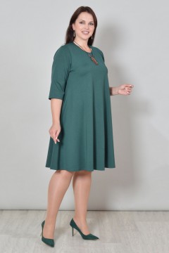 Зелёное платье миди Avigal(фото2)