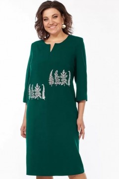Зелёное женское платье миди 2959 ИЗУМРУД Jurimex