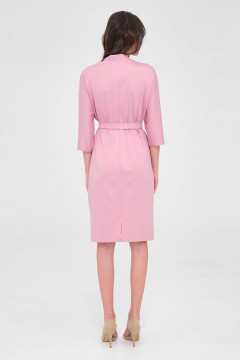 Розовое платье с цельнокроеным рукавом Priz(фото4)