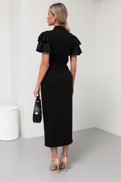 Элегантное чёрное платье Алеста №1 Valentina(фото5)