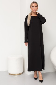 Чёрное длинное платье Наина №1 Valentina(фото2)