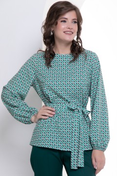Стильная блузка с поясом Diolche
