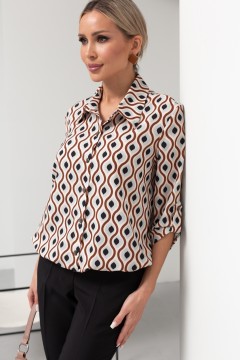 Красивая блузка с принтом Энжи №3 Valentina