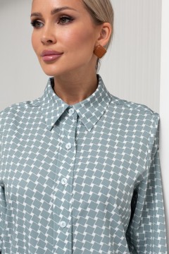 Стильная рубашка с принтом Доротея №17 Valentina(фото2)