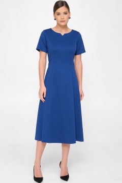 Синее платье с коротким рукавом Priz