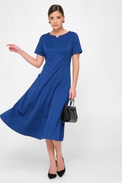 Синее платье с коротким рукавом Priz(фото2)