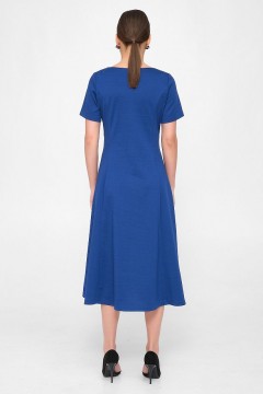 Синее платье с коротким рукавом Priz(фото4)