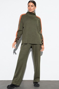 Зелёные брюки с карманами Charutti