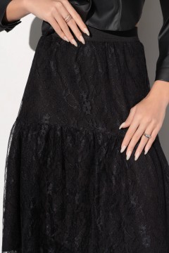 Чёрная юбка из гипюра Charutti(фото3)