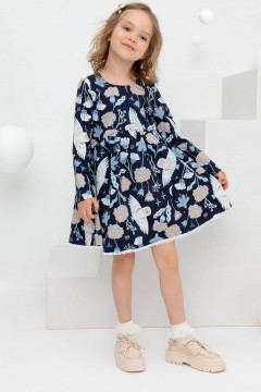 Милое платье для девочки КР 5720/индиго,волшебные совы к421 платье Crockid