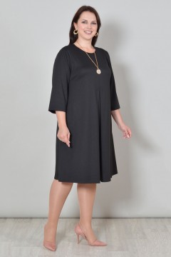 Чёрное трикотажное платье Avigal(фото2)