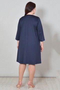 Трикотажное синее платье Avigal(фото3)