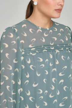 Шифоновая блузка с принтом Priz(фото3)