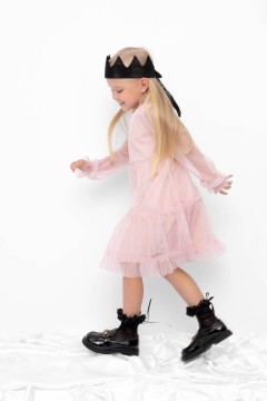 Милое платье для девочки К 5854/розовый жемчуг платье Crockid(фото2)