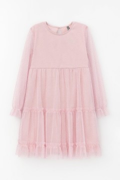 Милое платье для девочки К 5854/розовый жемчуг платье Crockid(фото4)
