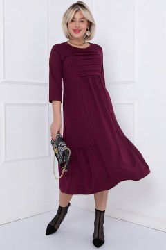 Бордовое платье А-силуэта Bellovera(фото2)