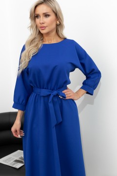 Синее платье с карманами Любава №2 Valentina(фото3)
