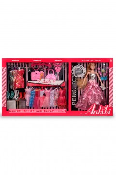 Кукла WX158-4 с набором платьев и аксессуарами Familiy