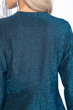 Трикотажное платье с асимметричнм разрезом по низу изделия LT collection(фото4)