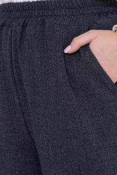 Тёмно-серые прямые брюки с карманами  Bellovera(фото3)