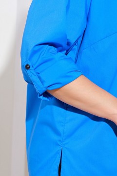 Синяя рубашка с длинными рукавами Dora(фото4)