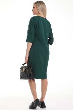 Зелёное платье-футляр с поясом Diolche(фото3)