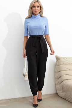 Стильные чёрные брюки с карманами Лэнс №1 Valentina(фото2)
