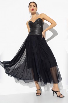 Чёрная юбка из сетки Charutti(фото2)