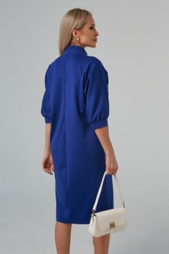 Синее трикотажное платье Рейлана №9 Valentina(фото4)