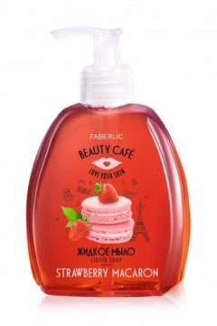 Жидкое мыло для рук Клубничный макарун Beauty Cafe Faberlic